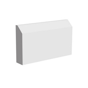 National Skirting Edge II MDF Architrave - 70mm x 18mm x 3040mm, Primed, No Rebate