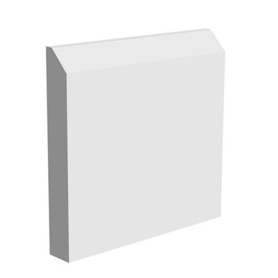 National Skirting Edge II MDF Skirting Board - 120mm x 18mm x 3040mm, Primed, No Rebate