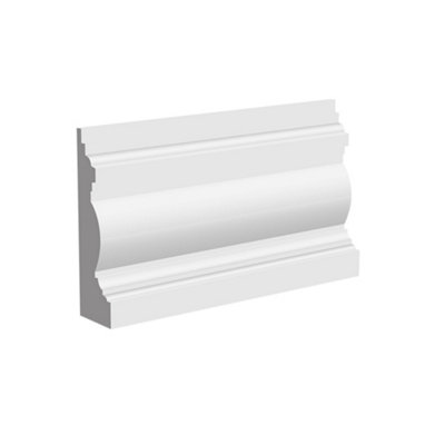 National Skirting Edwardian MDF Architrave - 70mm x 18mm x 3040mm, Primed, No Rebate