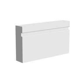 National Skirting Groove I MDF Architrave - 70mm x 18mm x 3040mm, Primed, No Rebate