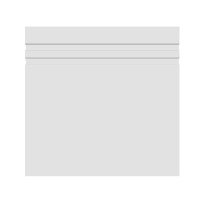 National Skirting Groove II MDF Skirting Board - 300mm x 18mm x 3040mm, Primed, No Rebate