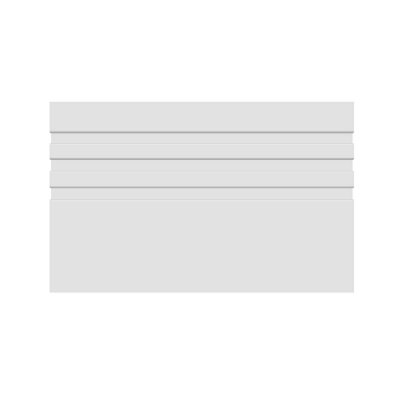 National Skirting Groove III MDF Architrave - 95mm x 25mm x 4200mm, Primed, No Rebate