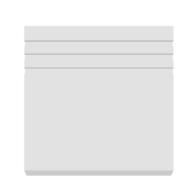 National Skirting Groove III MDF Skirting Board - 300mm x 18mm x 3040mm, Primed, No Rebate