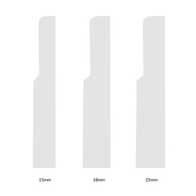 National Skirting High Inset MDF Skirting Board - 270mm x 18mm x 4200mm ...