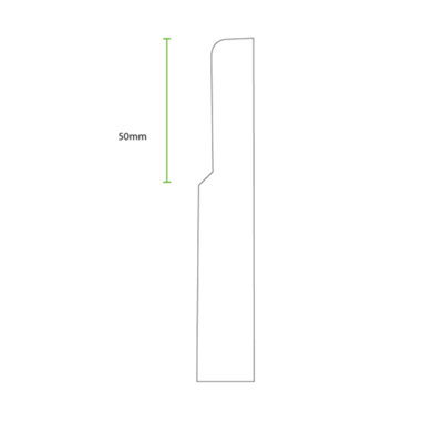 National Skirting High Inset MDF Skirting Board - 350mm x 18mm x 4200mm ...