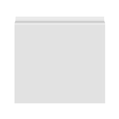 National Skirting Jive MDF Skirting Board - 300mm x 25mm x 4200mm, Primed, No Rebate