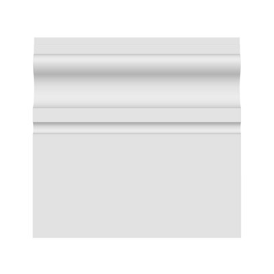 National Skirting Lisbon MDF Skirting Board - 300mm x 25mm x 4200mm, Primed, No Rebate