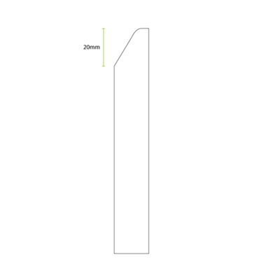 National Skirting Mini Splayed & Rounded MDF Skirting Board Cover ...