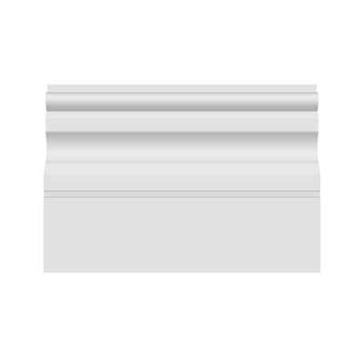 National Skirting Ogee MDF Architrave - 95mm x 18mm x 4200mm, Primed, No Rebate