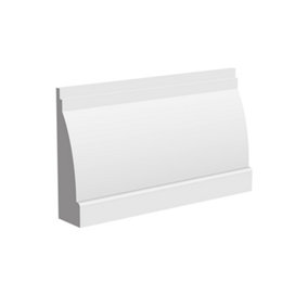National Skirting Ovolo MDF Architrave - 70mm x 18mm x 3040mm, Primed, No Rebate