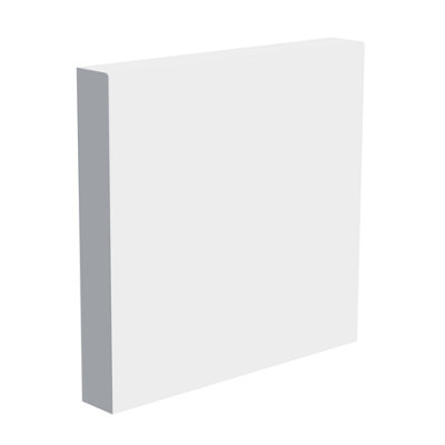 National Skirting Pencil Round MDF Skirting Board  - 120mm x 18mm x 3040mm, Primed, No Rebate