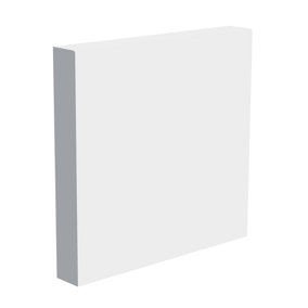 National Skirting Pencil Round MDF Skirting Board  - 140mm x 18mm x 4200mm, Primed, No Rebate