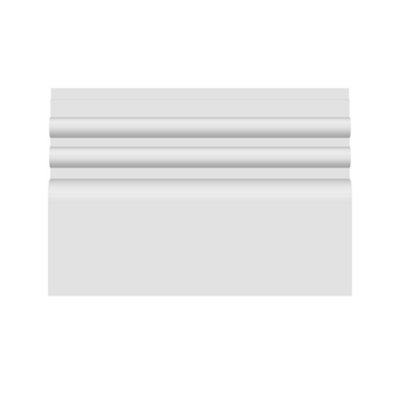 National Skirting Reed II MDF Architrave - 95mm x 18mm x 4200mm, Primed, No Rebate
