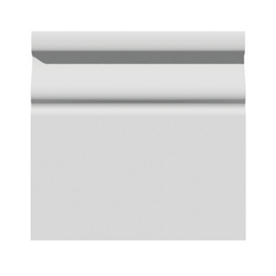 National Skirting Rounded Top Ogee MDF Skirting Board - 300mm x 18mm x 3040mm, Primed