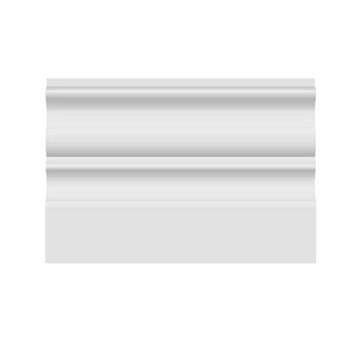 National Skirting Stockholm MDF Architrave - 95mm x 18mm x 3040mm, Primed, No Rebate