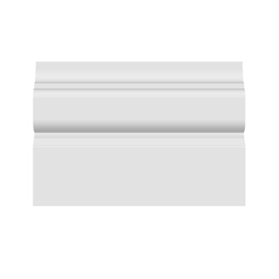 National Skirting Torus II MDF Architrave - 70mm x 25mm x 3040mm, Primed, No Rebate