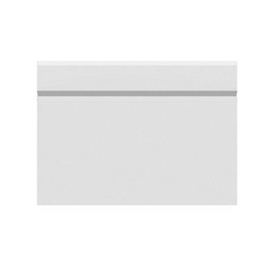 National Skirting V-Groove I MDF Skirting Board Cover - 200mm x 25mm 3040mm Primed (To Cover 150mm Existing Skirting)
