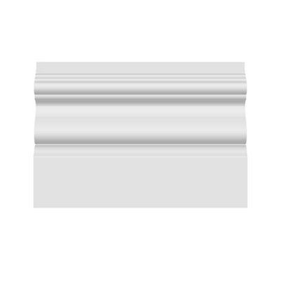 National Skirting Victorian MDF Architrave - 70mm x 25mm x 3040mm, Primed, No Rebate