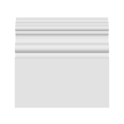 National Skirting Vienna MDF Skirting Board - 170mm x 18mm x 3040mm, Primed, No Rebate