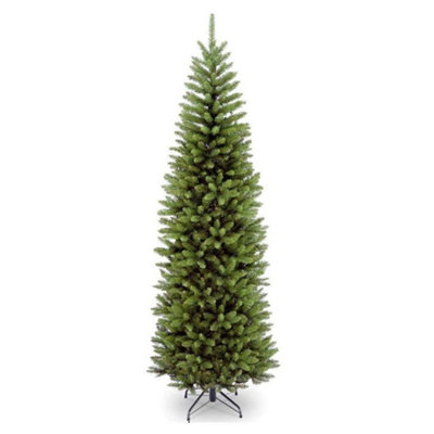 National Tree Company Artificial Slim Christmas Tree, Green, Kingswood Fir, Includes Stand, 6.5 Feet