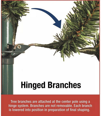National Tree Company Pre-Lit Kingswood Fir Artificial Christmas Tree 7.5ft - 3