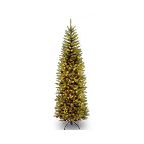 National Tree Company Slim Pencil Pre-Lit Kingswood Fir Artificial Christmas Tree 6ft