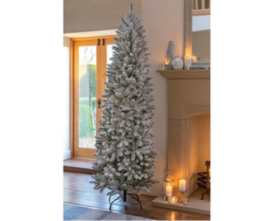 National Tree Company Slim Snowy Kingswood Un-lit Artificial Christmas Tree 6ft Price Comparisons | Compare The Build