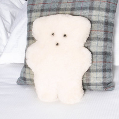 Sheepskin sale teddy bear