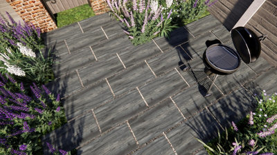 Natura wood Grey 450x900x20mm. Pack of 52 with coverage of 21.06 sqr mtrs