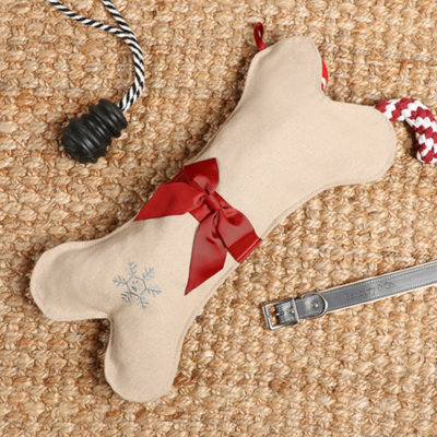 Natural Beige Pet Dog Bone Xmas Gift Decoration Christmas Stocking Price Comparisons | Compare The Build