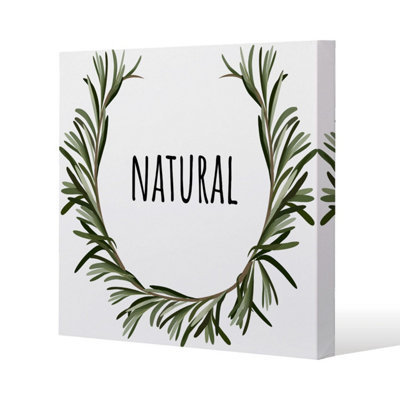 Natural (Canvas Print) / 114 x 114 x 4cm | DIY at B&Q