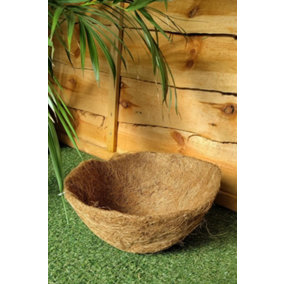 Natural Coco Hanging Basket Liner Cupped Shaped Coco Liner for a 12 Inch Hanging Basket