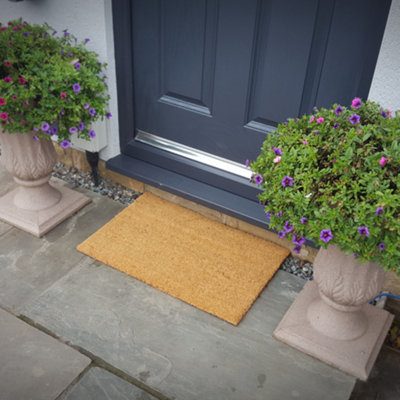 Natural Coconut Coir Matting 1m Width Indoor Outdoor Use Heavy Duty Entrance Matting (1m x 1.m) - 3