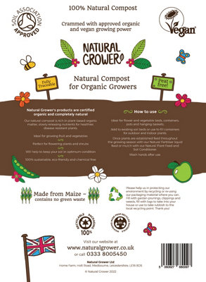 Natural Compost - Organic & Peat Free 50 Litres