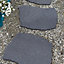 Natural Effect Reversible Stepping Stones Eco-Friendly, Ornamental Recycled Rubber for Garden, Path & Patio x8