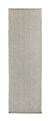 Natural Geometric Wool Rug, Handmade Modern Rug, Easy to Clean Rug for Bedroom, LivingRoom, & DiningRoom-80cm X 150cm