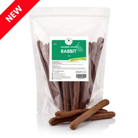 Natural Gourmet Sticks Rabbit (1kg) Healthy  & Grain Free Dog's Treat