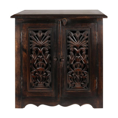 Mango wood shoe discount cabinet