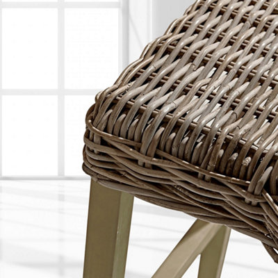 Wicker on sale rattan stool