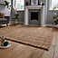 Natural Handmade Modern Striped Rug Easy to clean Living Room and Bedroom-150cm X 230cm
