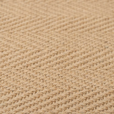 Natural Jute Green Cotton Border Area Rug 120x170cm