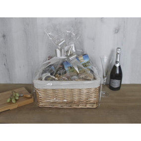Natural Make Your Hamper Basket with Liner and Accessory Kits Wicker Basket Set - Lightweight and Versatile