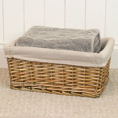 Natural Make Your Hamper Basket with Liner and Accessory Kits Wicker Basket Set - Lightweight and Versatile - 4