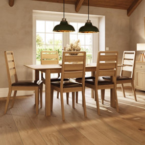 Natural Oak 1.4M Extending Dining Table
