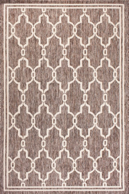 Natural Outdoor Rug, Geometric Stain-Resistant Rug For Patio Garden ...