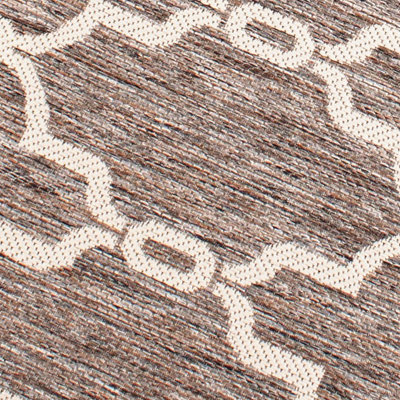 Natural Outdoor Rug, Geometric Stain-Resistant Rug For Patio Garden Balcony, Modern Outdoor Area Rug-60cm X 120cm