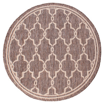 Natural Outdoor Rug, Geometric Stain-Resistant Rug For Patio Garden Balcony, Modern Outdoor Area Rug-60cm X 120cm