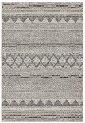 Natural Outdoor Rug, Geometric Striped Stain-Resistant Rug For Patio Deck, 2mm Modern Outdoor Area Rug-120cm X 170cm