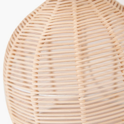 Natural Rattan Table Lamp with Shade