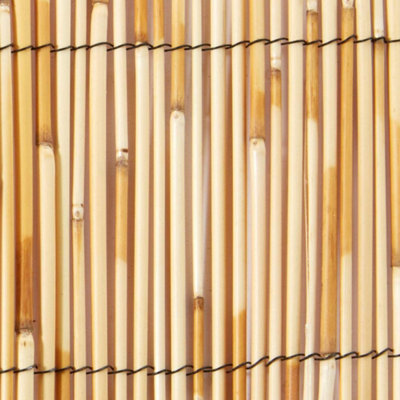 Natural Reed Fence Screening 1.8m x 4m Wooden Fencing for Sun Wind ...